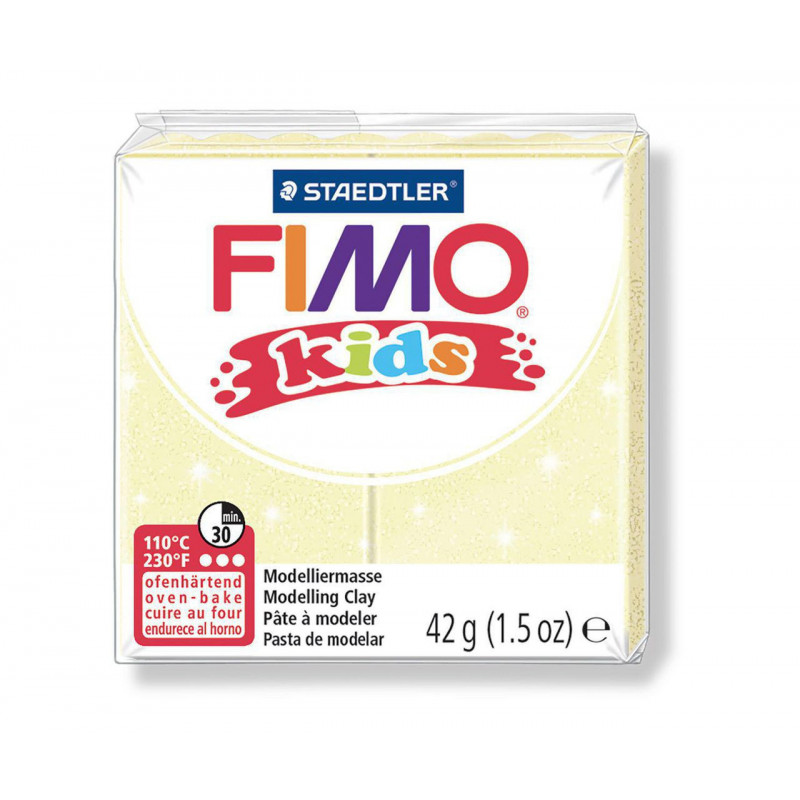 FIMO kids 42g - dětská modelovací hmota perleťová žlutá