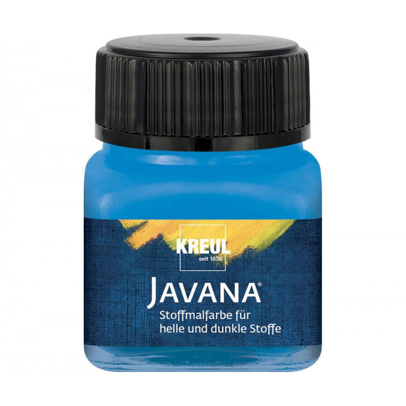 Barva na světlý a tmavý textil JAVANA 20 ml modrá