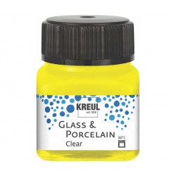 Barva na sklo a porcelán KREUL clear žlutá 20 ml