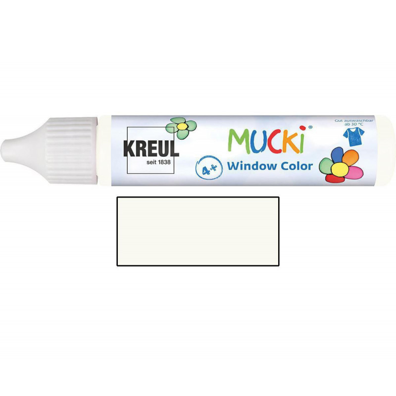 Barva na sklo MUCKI WINDOW COLOR 29 ml v tubě bílá