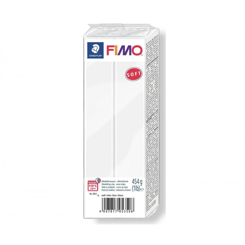 FIMO soft BÍLÁ 454 g blok