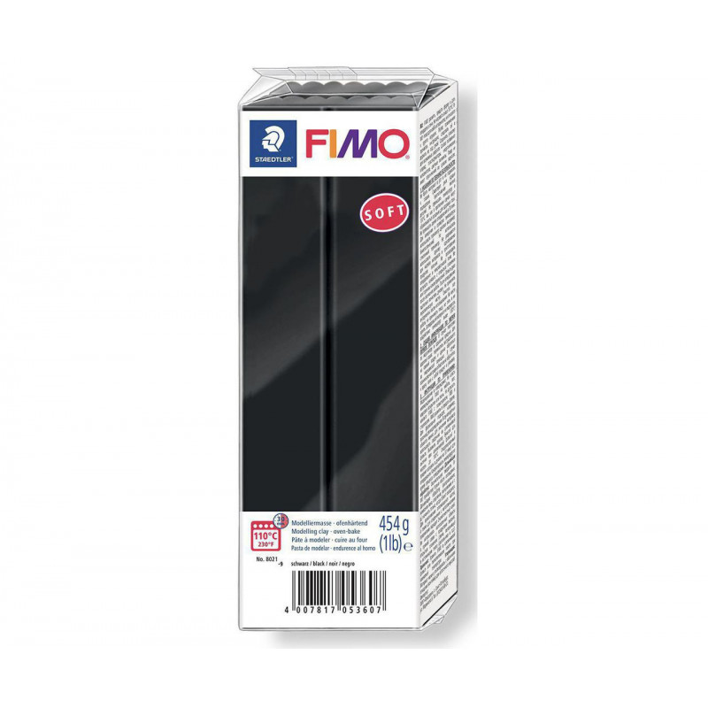 FIMO soft ČERNÁ 454 g blok