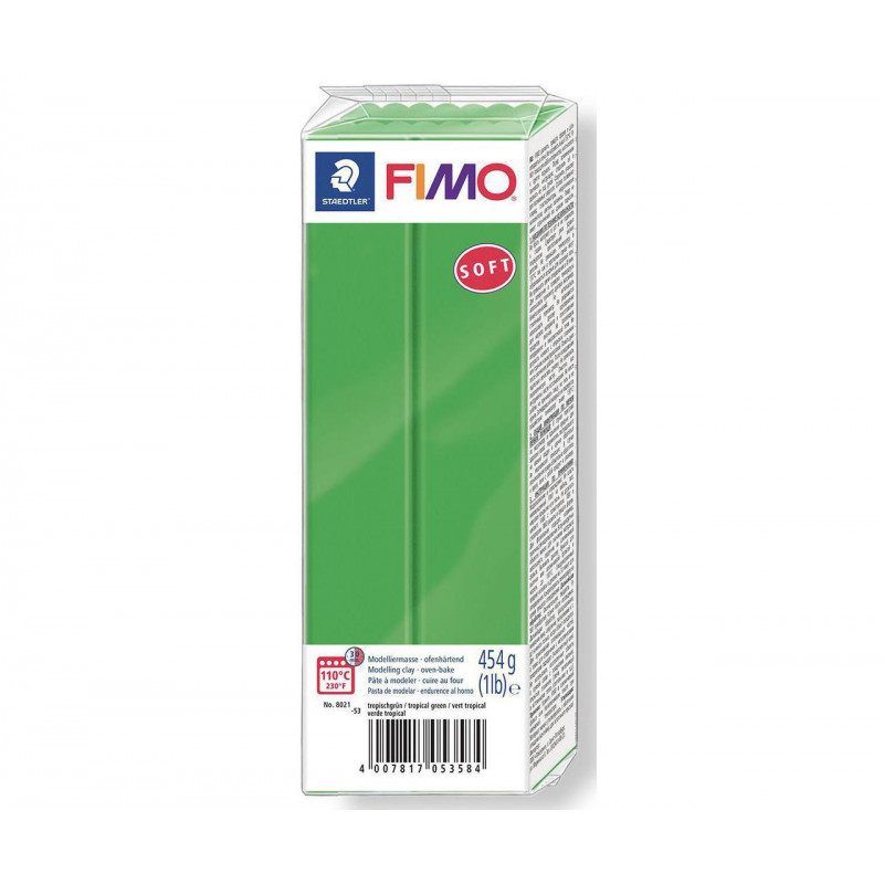 FIMO soft ZELENÁ 454 g blok