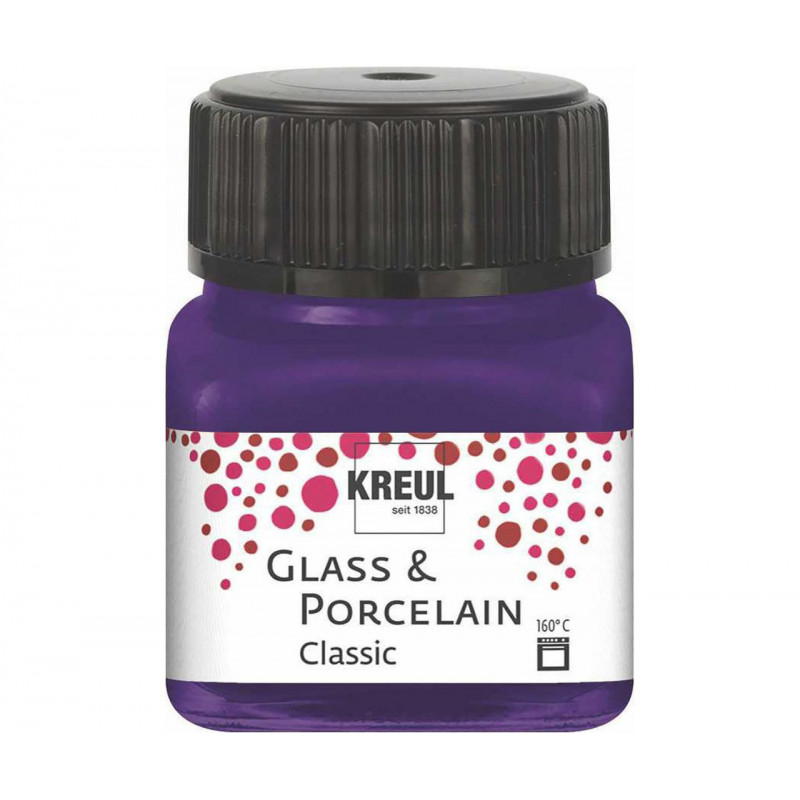 Barva na sklo a porcelán KREUL classic fialová 20 ml