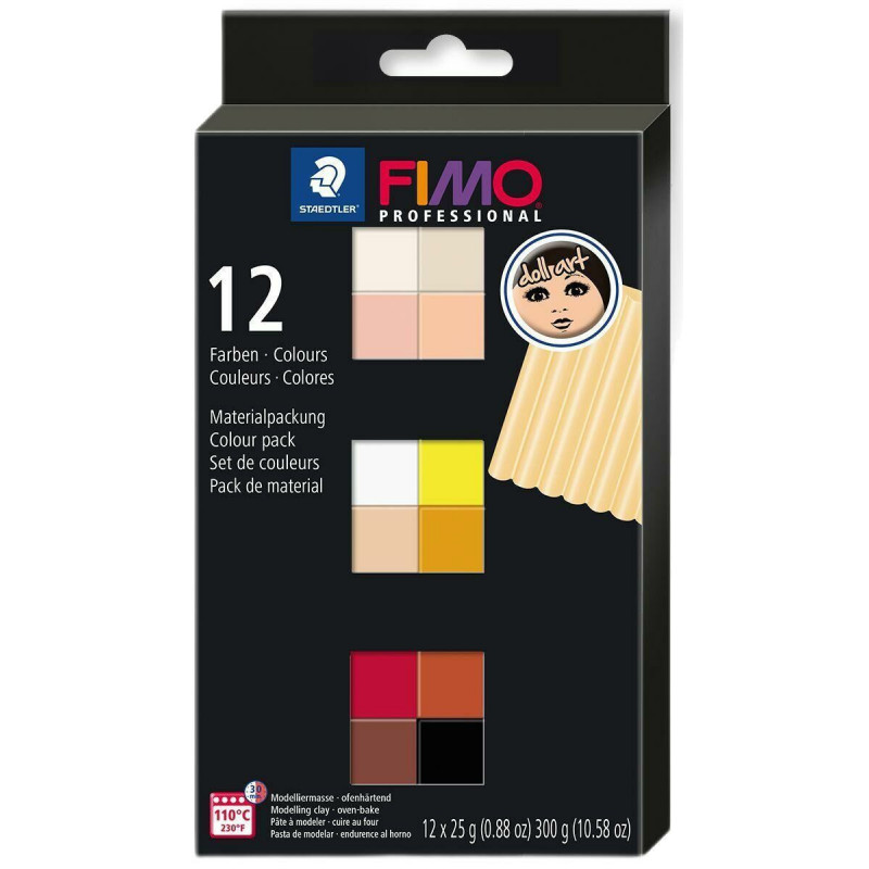 FIMO professional sada 12 barev 25 g DOLL ART