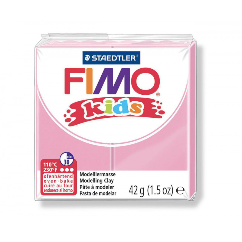 FIMO kids 42g - dětská modelovací hmota světle růžová