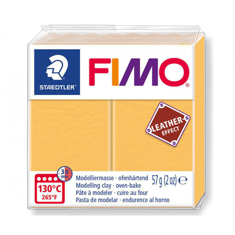 FIMO LEATHER efekt ŠAFRÁNOVÁ ŽLUTÁ