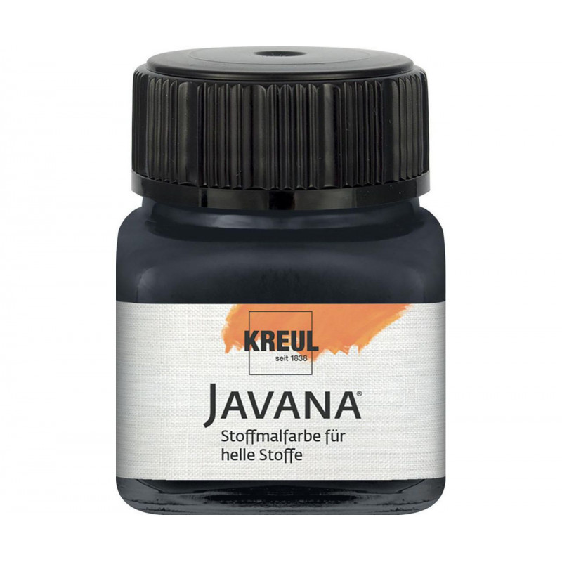 Barva na světlý textil JAVANA 20 ml černá