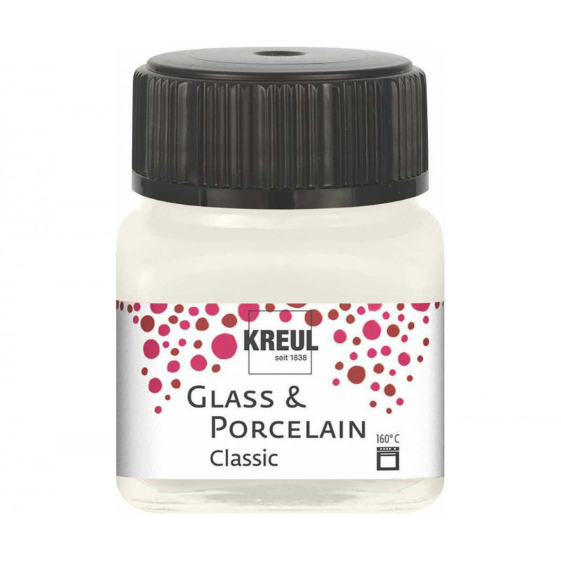 Barva na sklo a porcelán KREUL classic slonovinová 20 ml