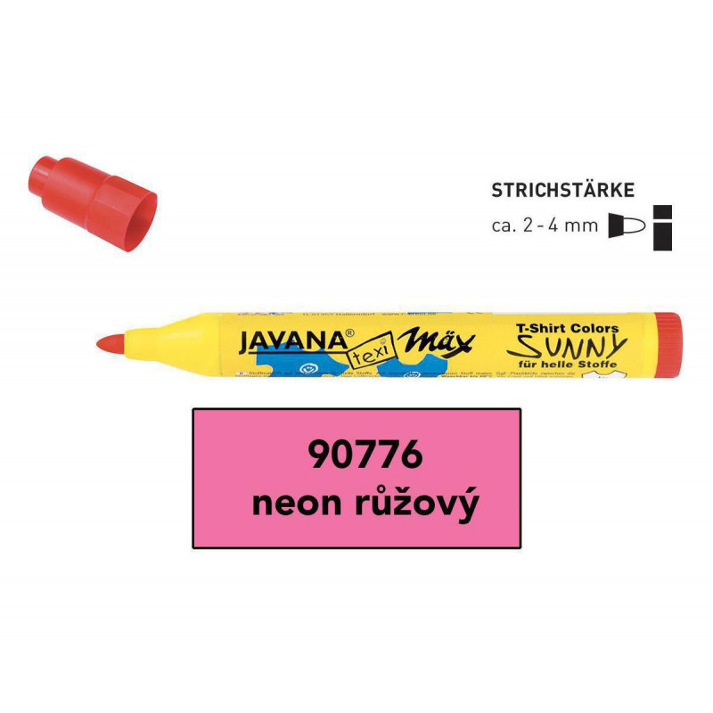 Fix JAVANA Texi Max SUNNY Medium 2-4 mm neon růžový