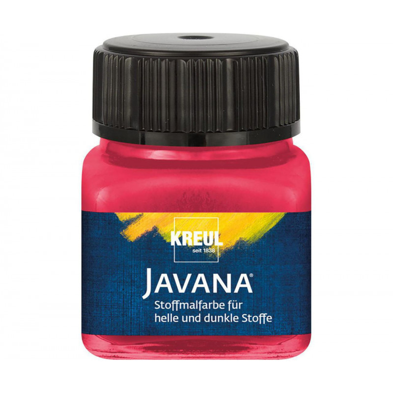 Barva na světlý a tmavý textil JAVANA 20 ml třešňová