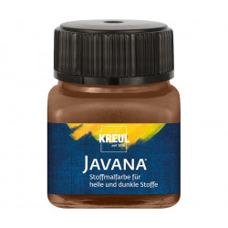 Barva na světlý a tmavý textil JAVANA 20 ml tmavě hnědá