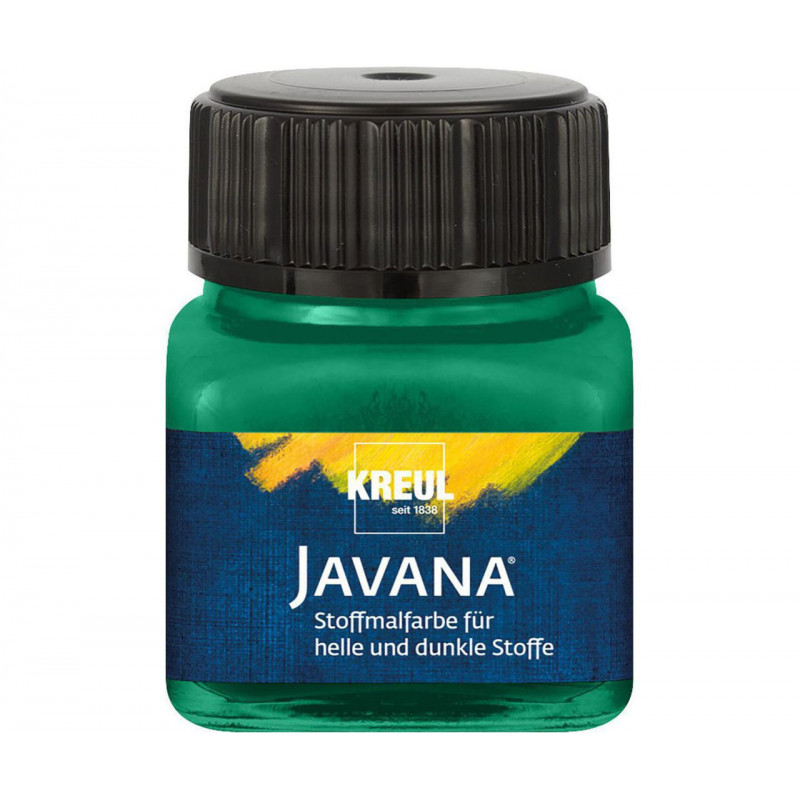 Barva na světlý a tmavý textil JAVANA 20 ml tmavě zelená