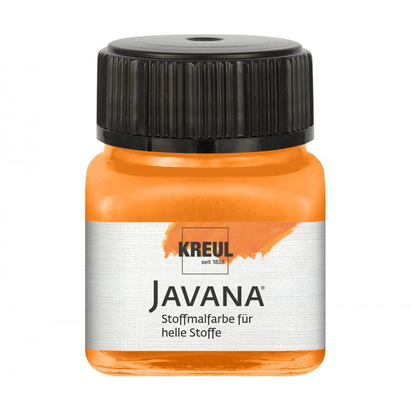 Barva na světlý textil JAVANA 20 ml oranžová