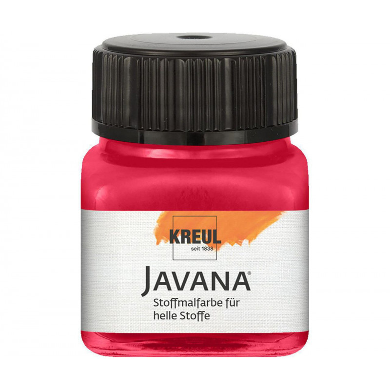 Barva na světlý textil JAVANA 20 ml karmínová