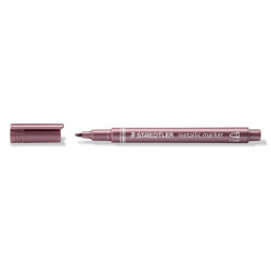 Metalický popisovač červený STAEDTLER 1-2 mm kuželový hrot