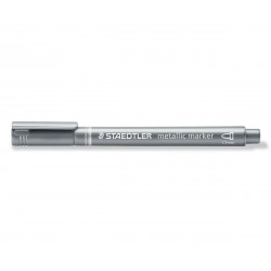 Metalický popisovač stříbrný STAEDTLER 1-2 mm kuželový hrot