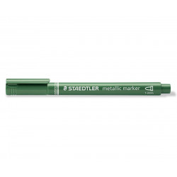 Metalický popisovač zelený STAEDTLER 1-2 mm kuželový hrot