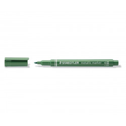 Metalický popisovač zelený STAEDTLER 1-2 mm kuželový hrot