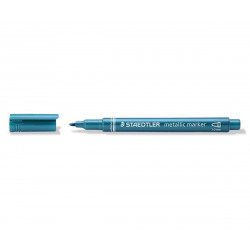 Metalický popisovač modrý STAEDTLER 1-2 mm kuželový hrot