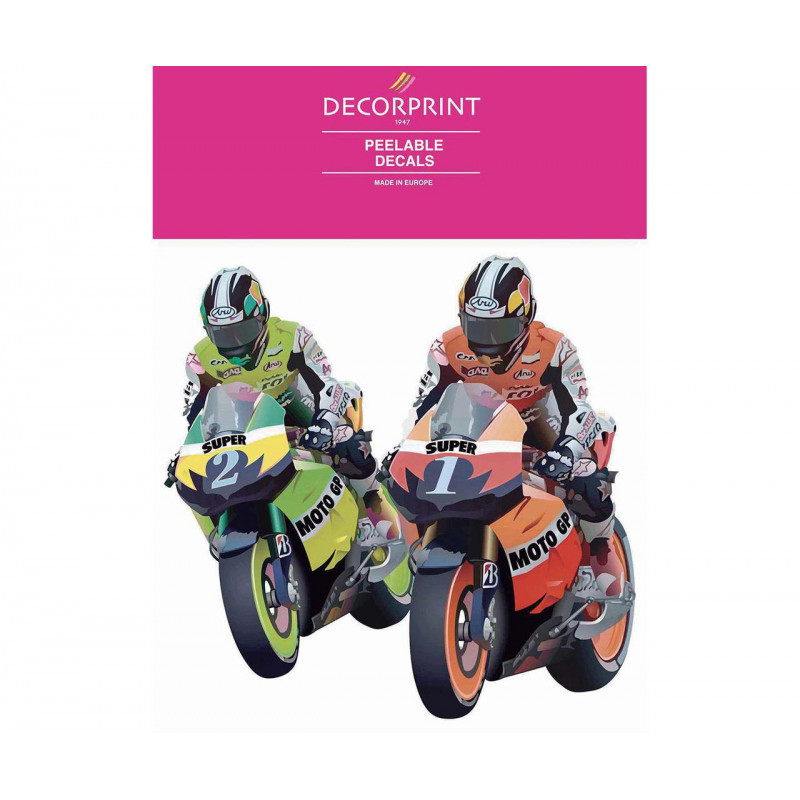 Obtisk na porcelán a sklo - MOTO GP - 20x20 cm