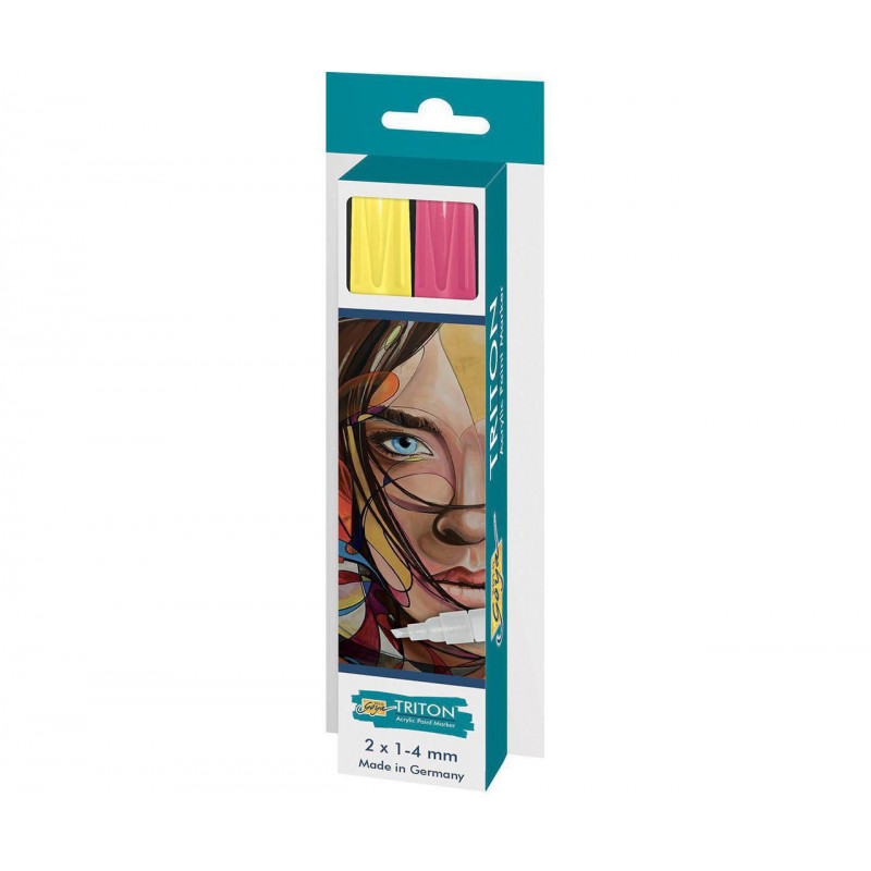 Sada Paint Marker TRITON SOLO GOYA 1-4 mm svítící žlutá + svítící zelená