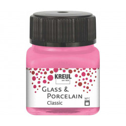 Barva na sklo a porcelán KREUL classic růžová 20 ml