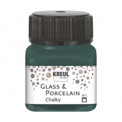 Barva na sklo a porcelán KREUL chalky zelená chata 20 ml