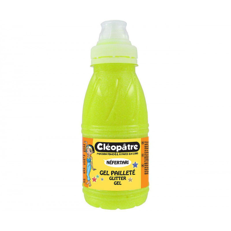 Třpytivý gel Cleopatre 250 ml NEON Žlutá