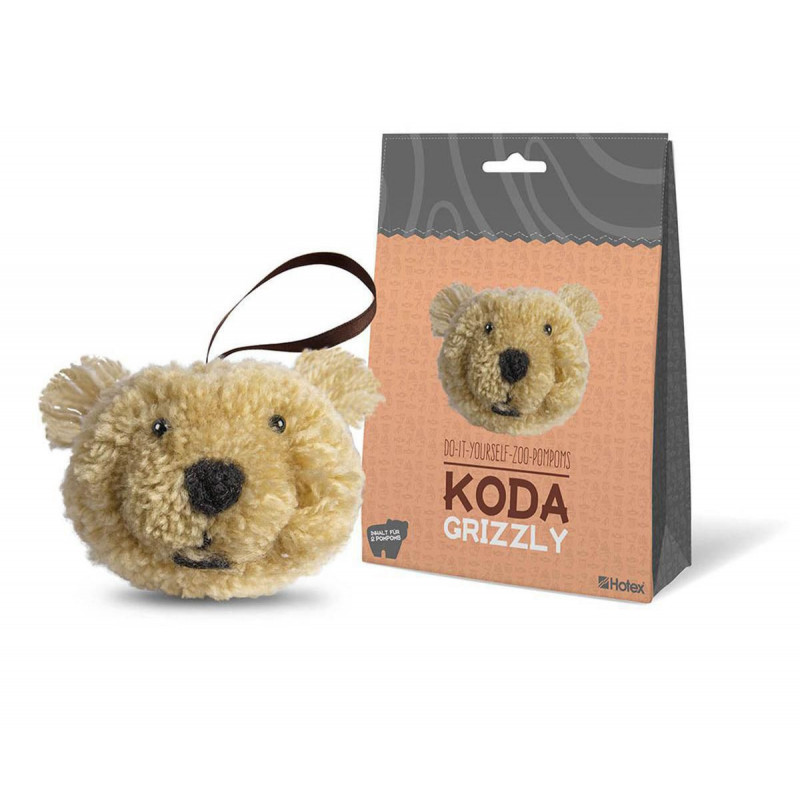 Kreativní sada ZOO POMPON - Grizzly KODA