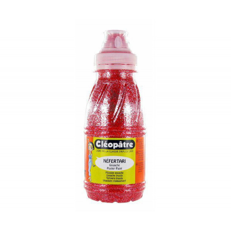 Třpytivý gel Cleopatre 250 ml Červená