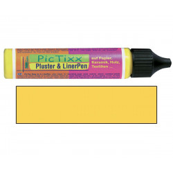 Plustrovací pero PicTixx Pluster & LinerPen 29 ml sluneční žlutá