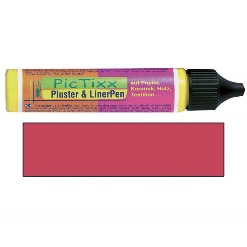 Plustrovací pero PicTixx Pluster & LinerPen 29 ml rubínová