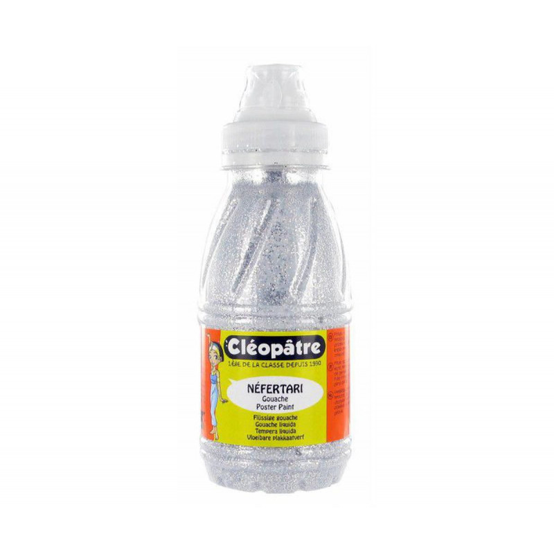 Třpytivý gel Cleopatre 250 ml Stříbrná