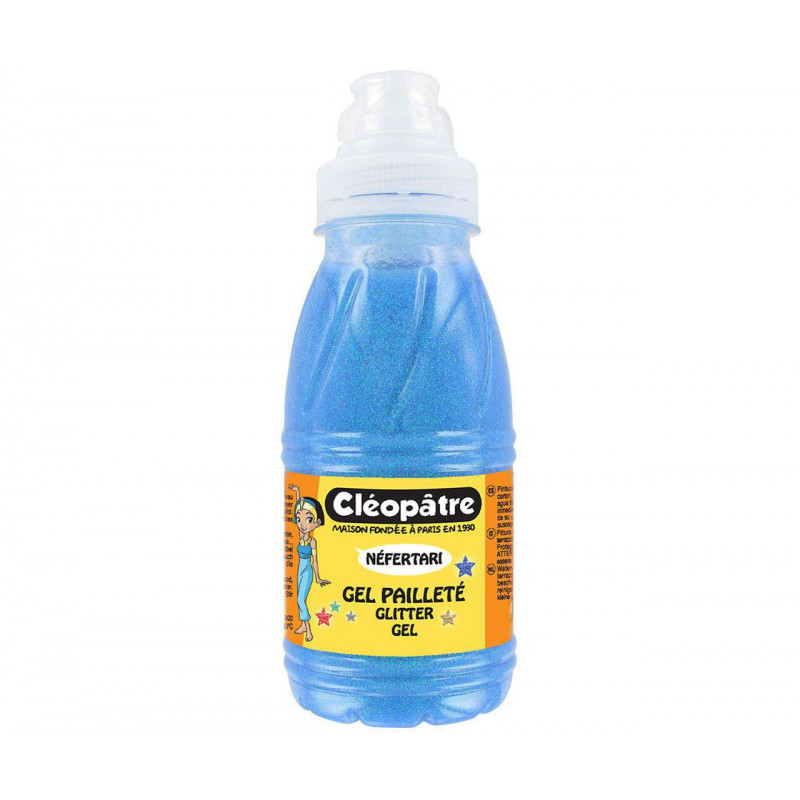 Třpytivý gel Cleopatre 250 ml NEON Modrá