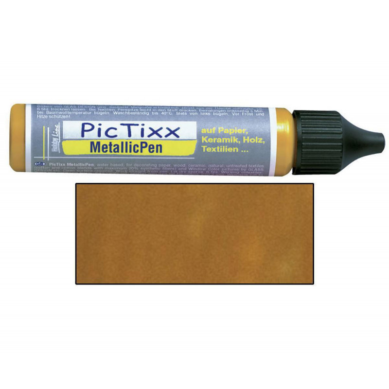 Plustrovací pero PicTixx MetallicPen 29 ml zlatá