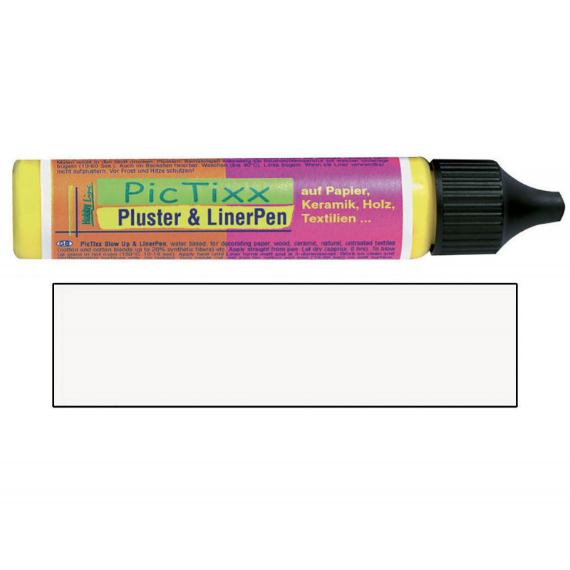 Plustrovací pero PicTixx Pluster & LinerPen 29 ml bílá