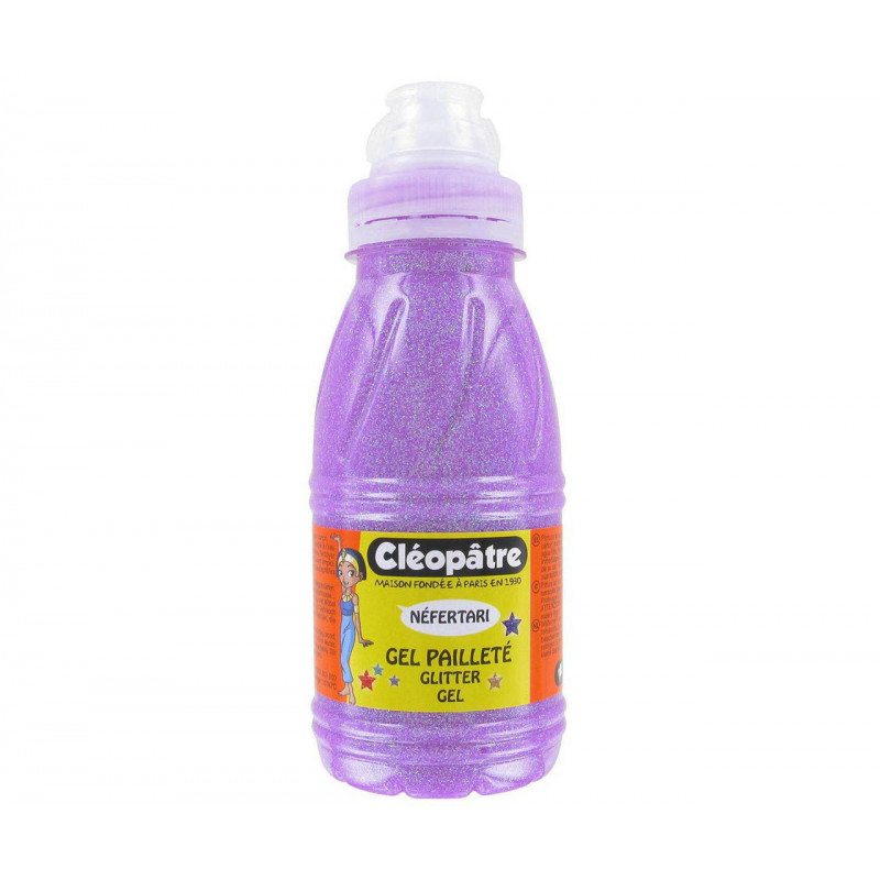 Třpytivý gel Cleopatre 250 ml NEON Fialová