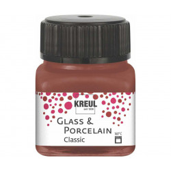 Barva na sklo a porcelán KREUL classic koňaková 20 ml