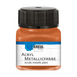 Akrylová barva metalická KREUL 20 ml měděná