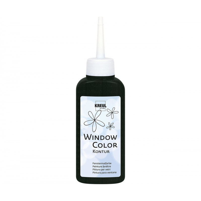 Barva Na Sklo Window Color 80ml Černá Kontura Neprůhledná, CK 42774