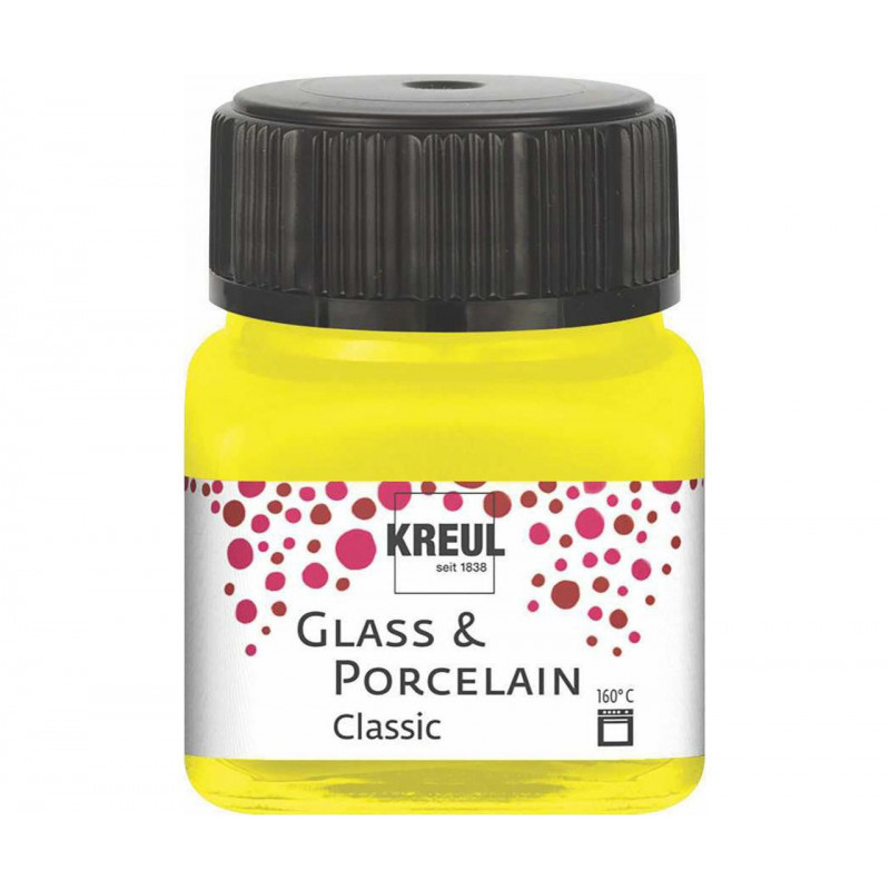 Barva Na Sklo A Porcelán KREUL Classic Kanárkově Žlutá 20ml CK 16201