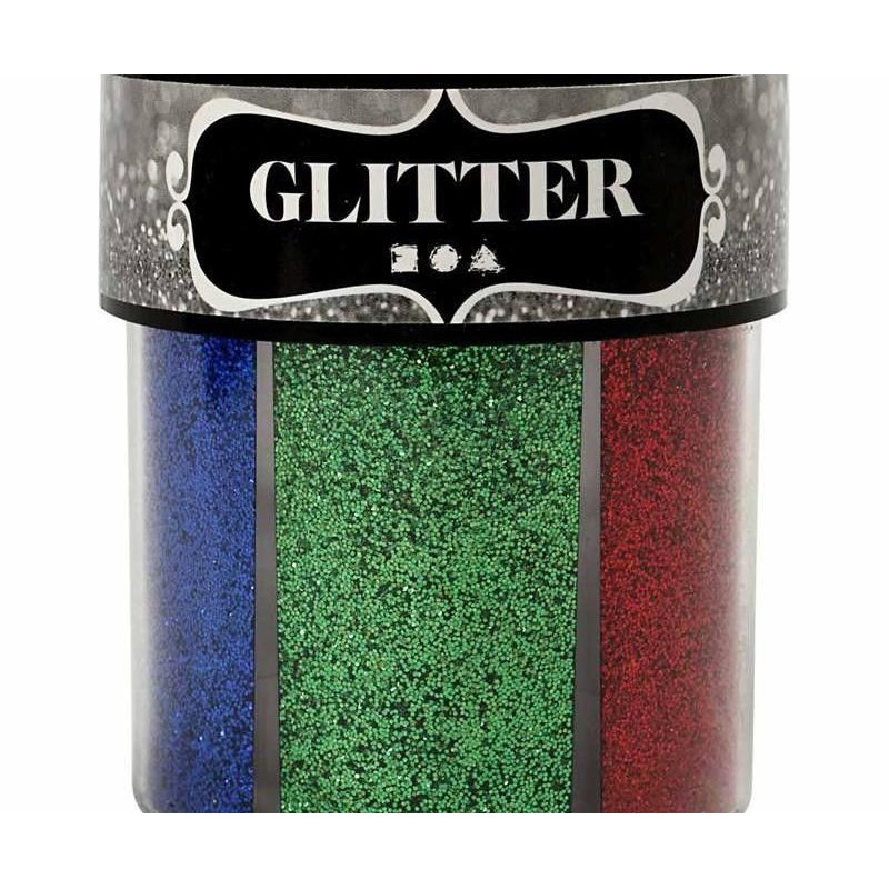 Sada Glitter třpytky 6 x 13 g tmavé barvy