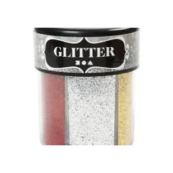 Sada Glitter třpytky 6 x 13 g tmavé barvy