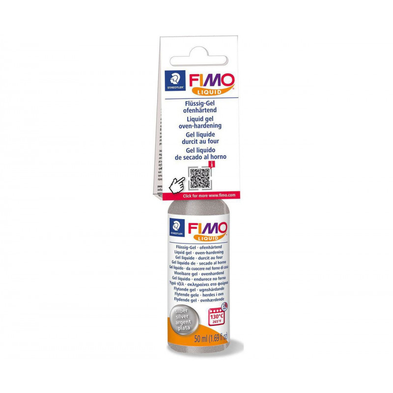 FIMO LIQUID Deco gel STŘÍBRNÝ 50 ml