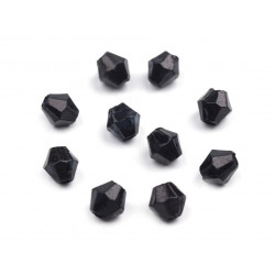 10g Plastové Korálky Cínovky / Sluníčko 4x4mm Broušené, FIMO