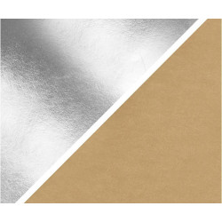 Faux Leather Paper Silver CC 498947