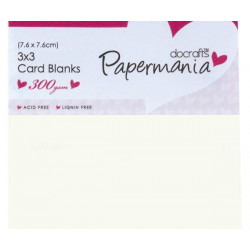 7x7cm Přání A Obálky 20ks (300g/m2) - Krémové, Docrafts Čtvercové, Blahopřání, Scrapbooking Papír