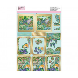 3d Papírové Výřezy - Kočka V Zahradě, Docrafts Papíry Vrstvení, Scrapbooking