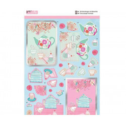 3d Papírové Výřezy - Šálek Čaje Docrafts Papíry Vrstvení, Scrapbooking